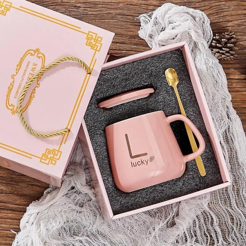 Cute Temperature Control Smart Mug and Mug Warmer Holiday Gift Suite - Constant Temperature, Heated Office and Etc.. Use Birthday Gift, Thanksgiving, Christmas. Ceramic Coffee